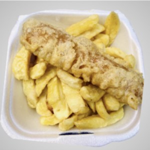 SE Battered Sausage (1) & Chips